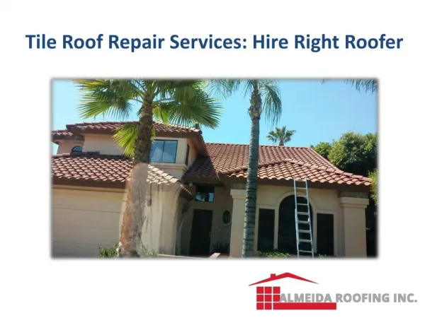 Tile Roof Repair Services