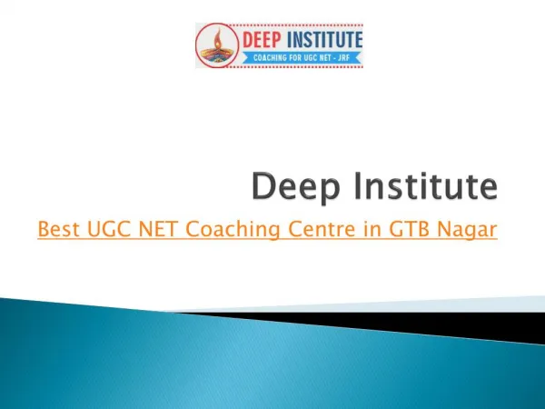 Deep UGC Net