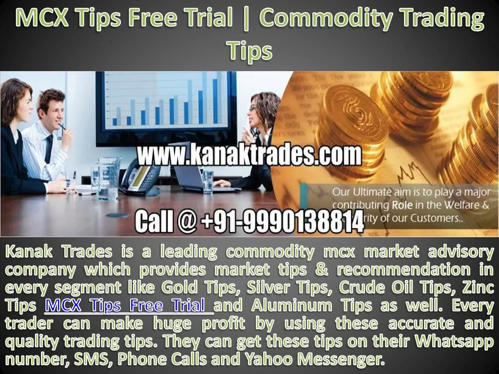 mcx tips free trial commodity trading tips