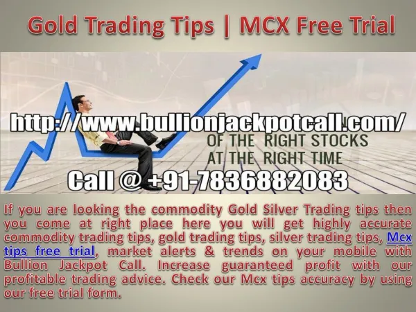 Gold Trading Tips | Mcx Commodity Tips Free Trial