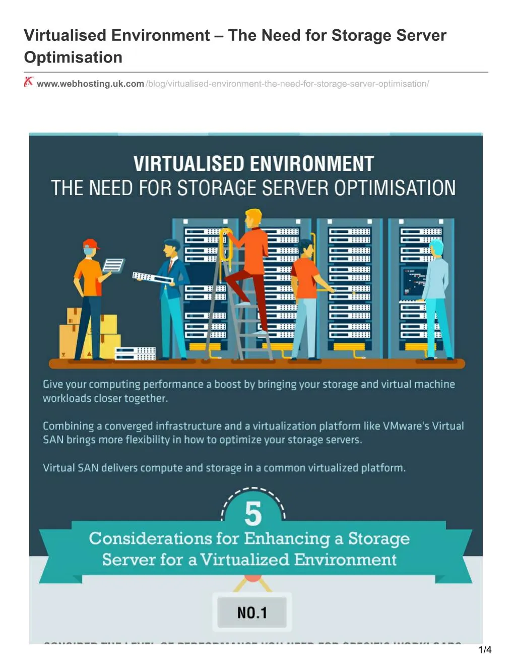 virtualised environment the need for storage