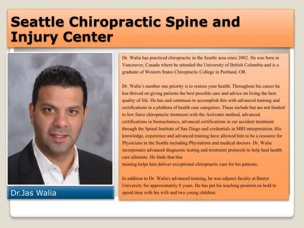 Seattle Chiropractic Spine and Injury Center