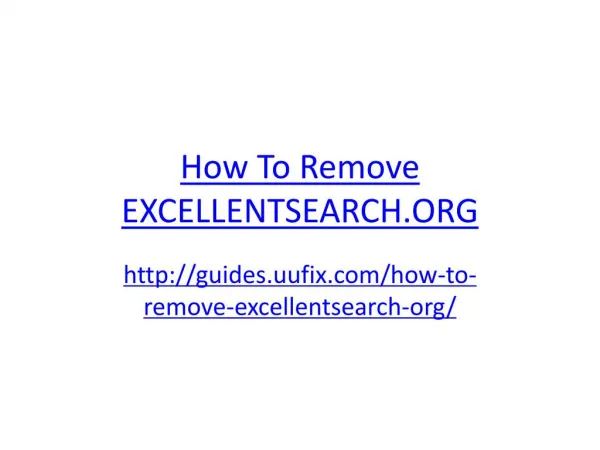 How to Remove Excellentsearch.org