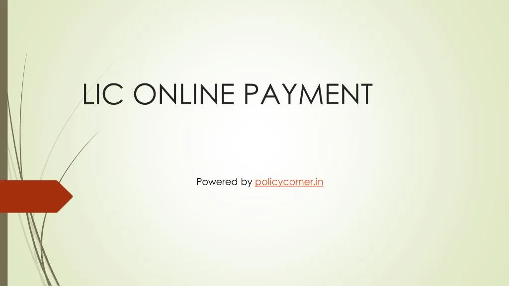 lic online payment