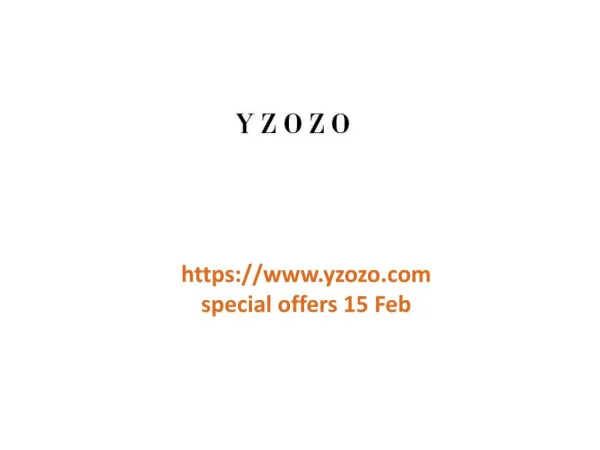 www.yzozo.com special offers 15 Feb