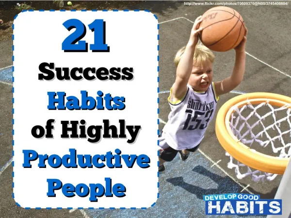 21 Success Habits of Highly Productive People