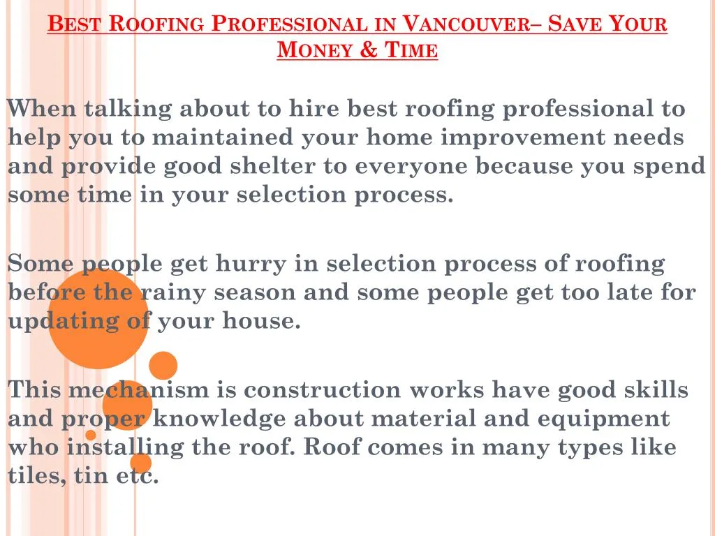 best roofing professional in vancouver save your money time