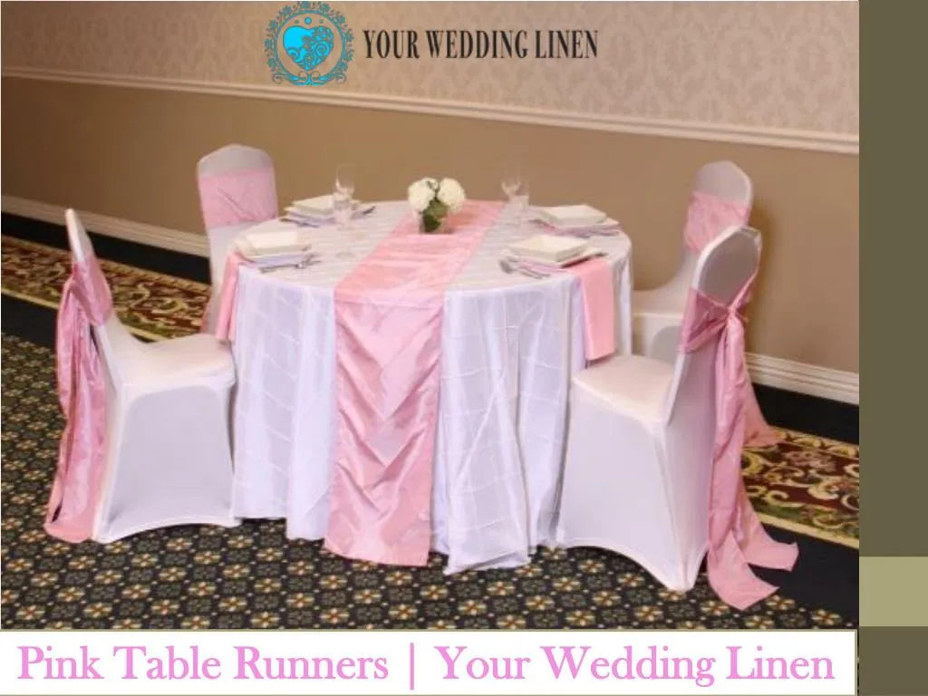 pink table runners your wedding linen