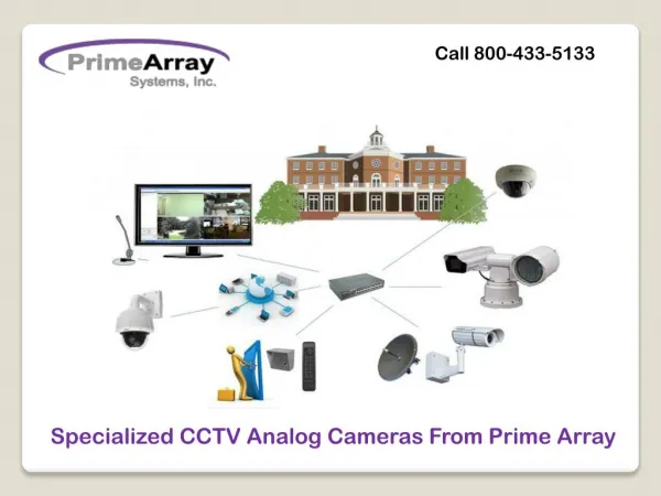Specialized CCTV Analog Cameras From Prime Array