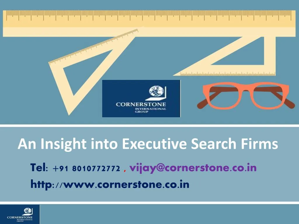 an insight into executive search firms