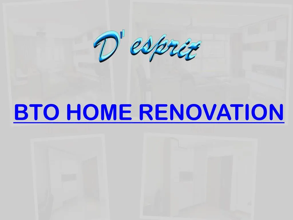 bto home renovation