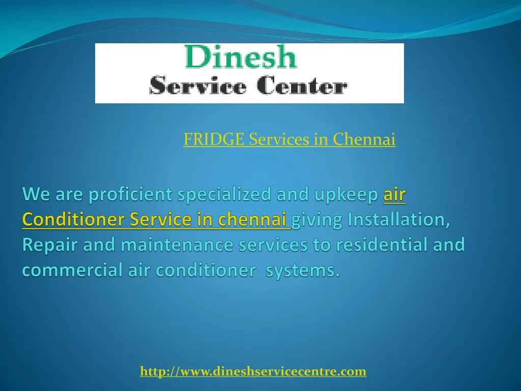 fridge services in chennai