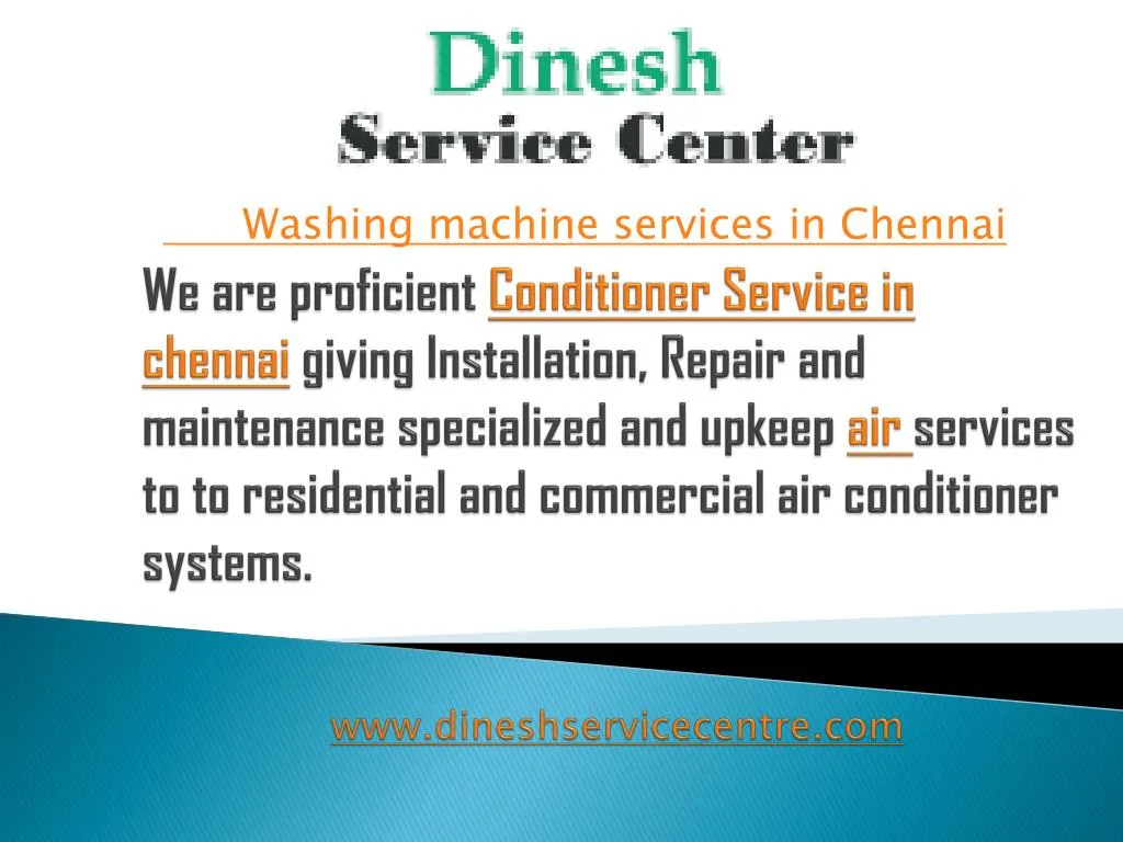 washing machine services in chennai