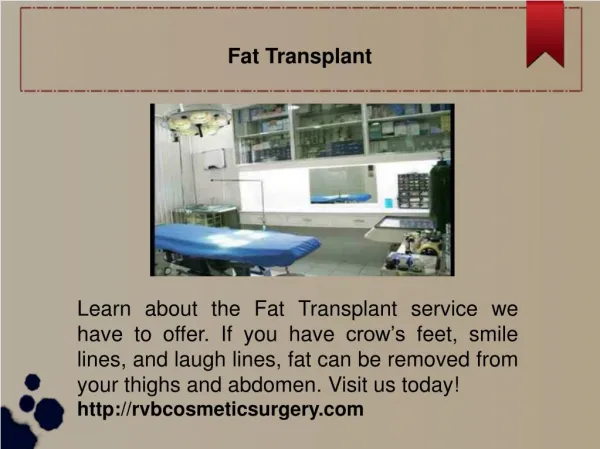 Fat Transplant