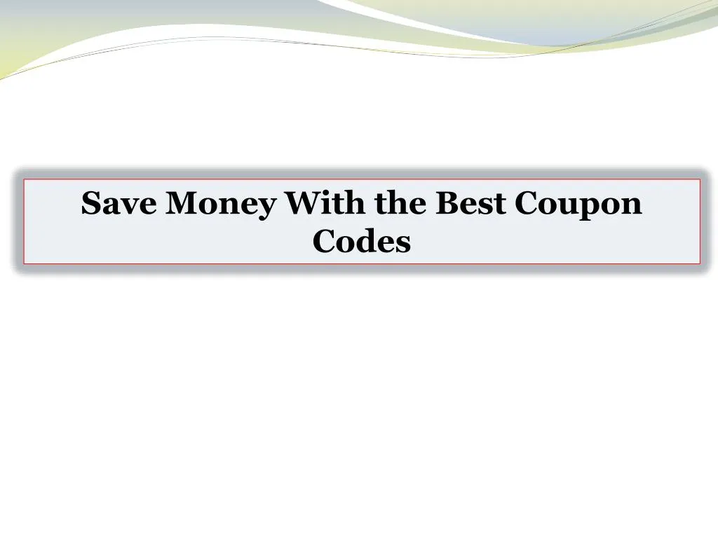 save money with the best coupon codes