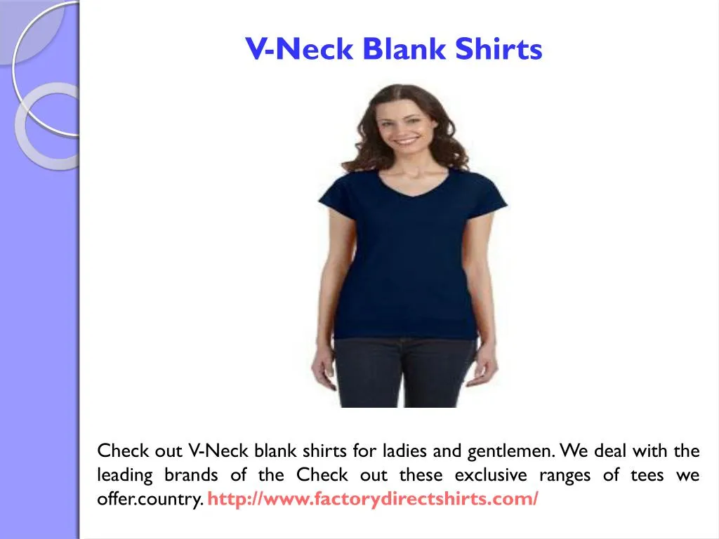 v neck blank shirts