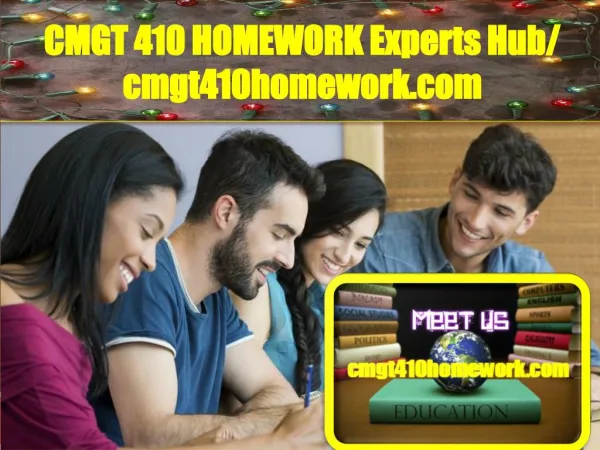 CMGT 410 HOMEWORK Experts Hub / cmgt410homework.com