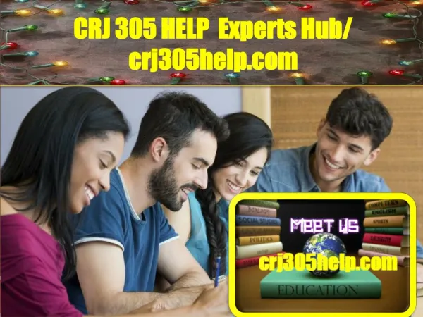 CRJ 305 HELP Experts Hub/ crj305help.com