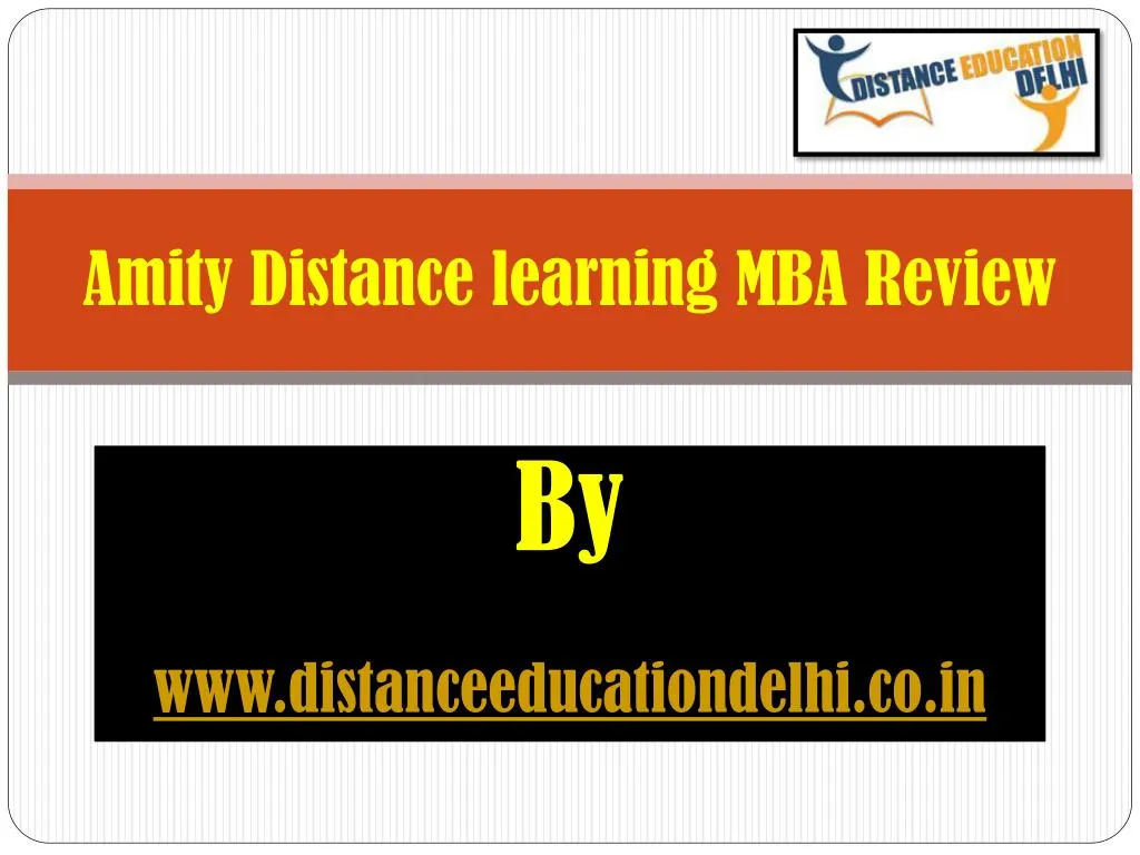 a mity distance learning mba review