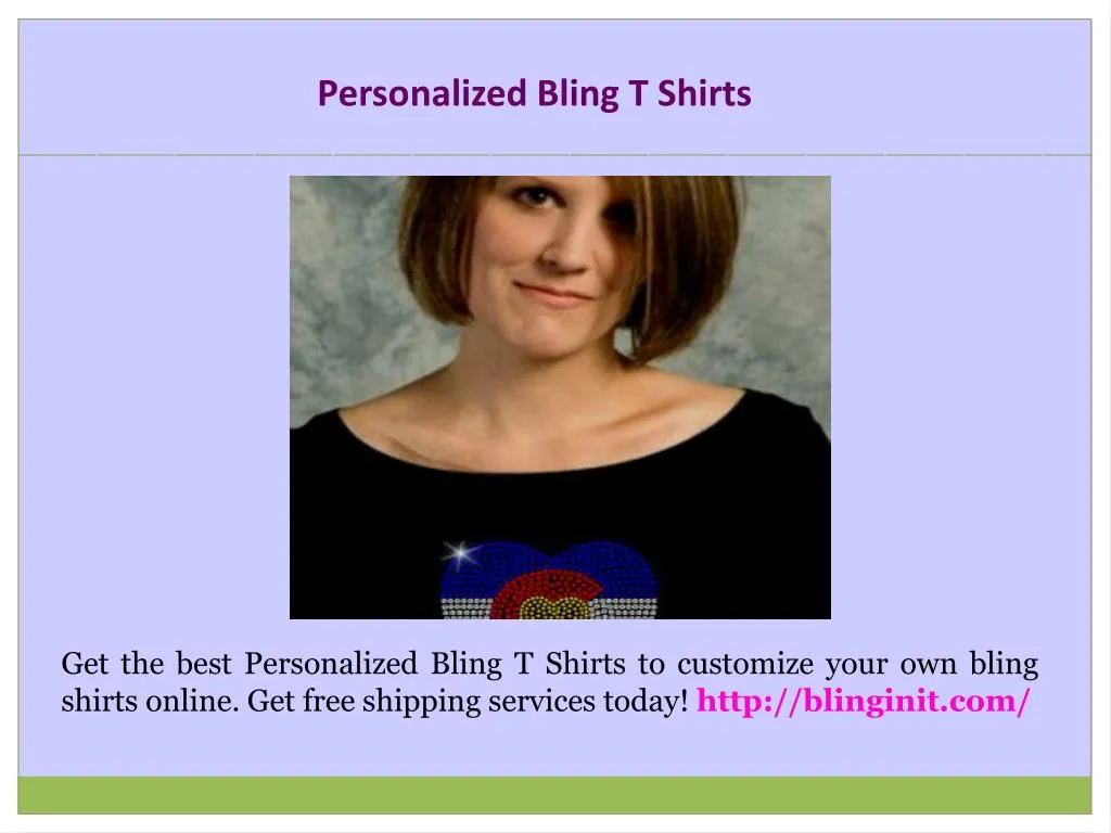personalized bling t shirts