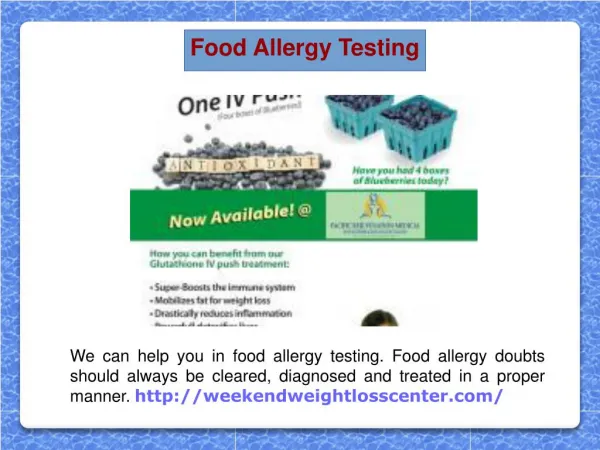 Food Allergy Testing
