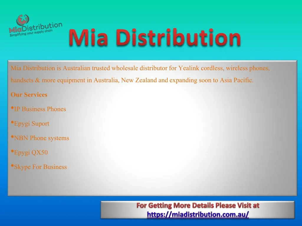 mia distribution