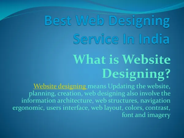 Best Website Design Company in India |Provide Professional Design Service