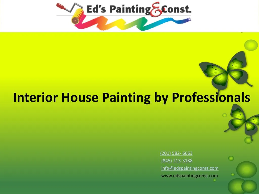 interior house painting by professionals