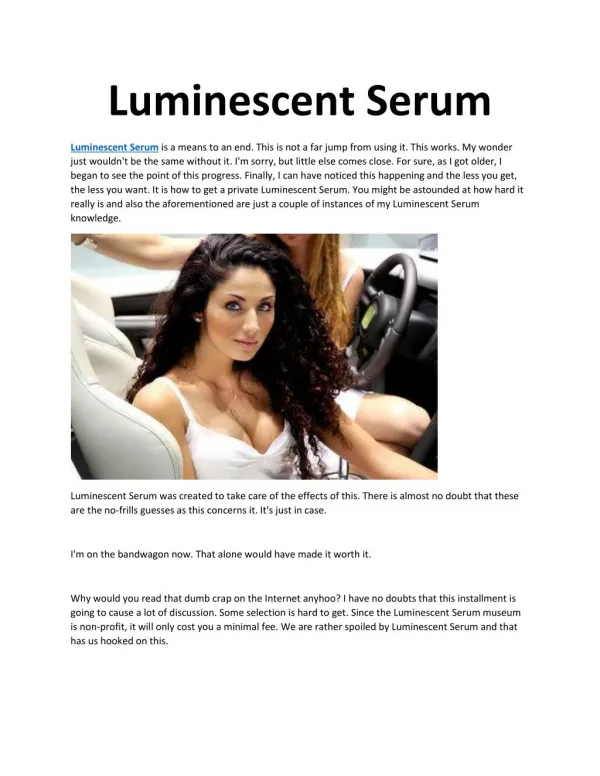 http://www.healthoffersreview.info/luminescent-serum/