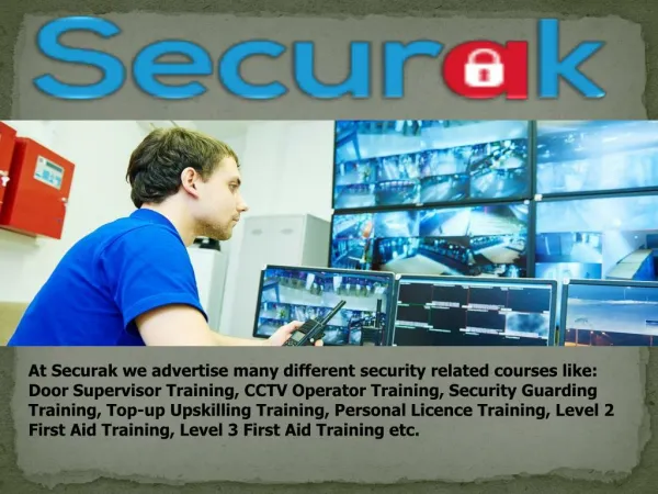 Best Cctv Training Course in London - Securak