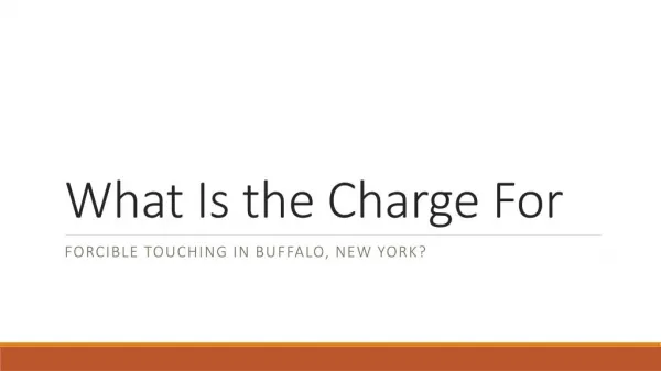 What Penalties Are There For Forcible Touching In Buffalo
