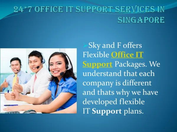 Office IT Support Services in Singapore