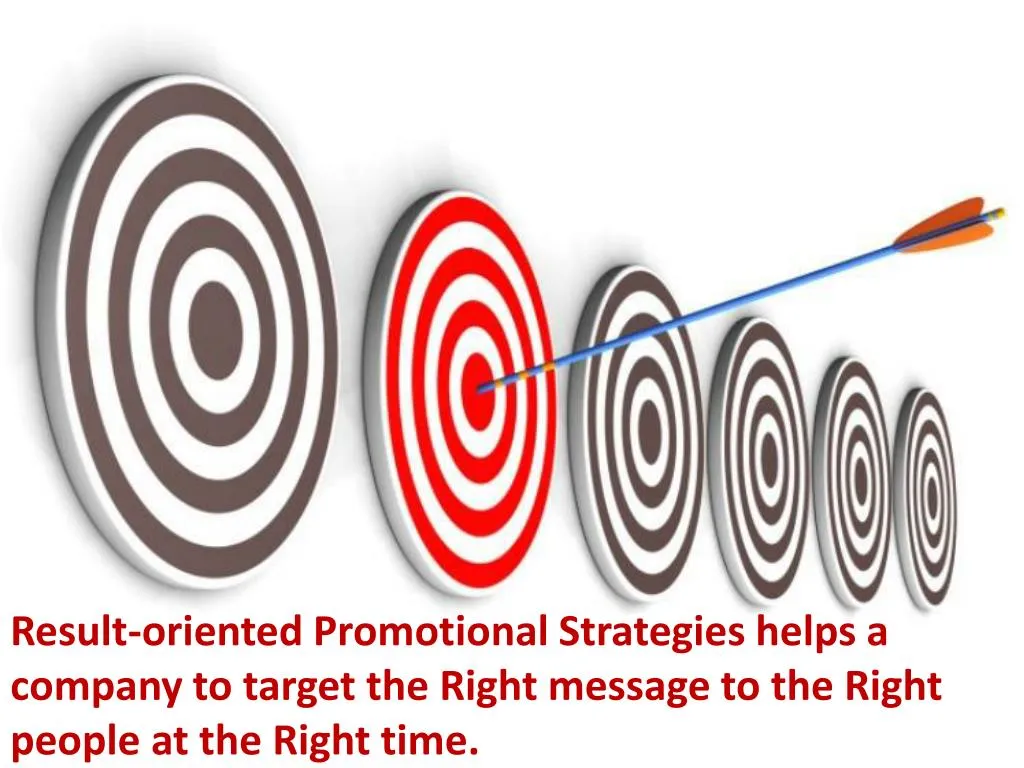 result oriented promotional strategies helps