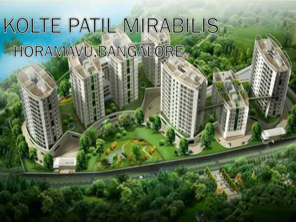 Call: ( 91) 9953 5928 48 and Book Kolte Patil Mirabilis | Horamavu, Bangalore