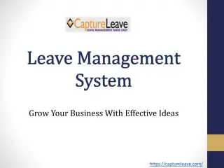 Leave Management & Vacation Tracking Software - slide 1