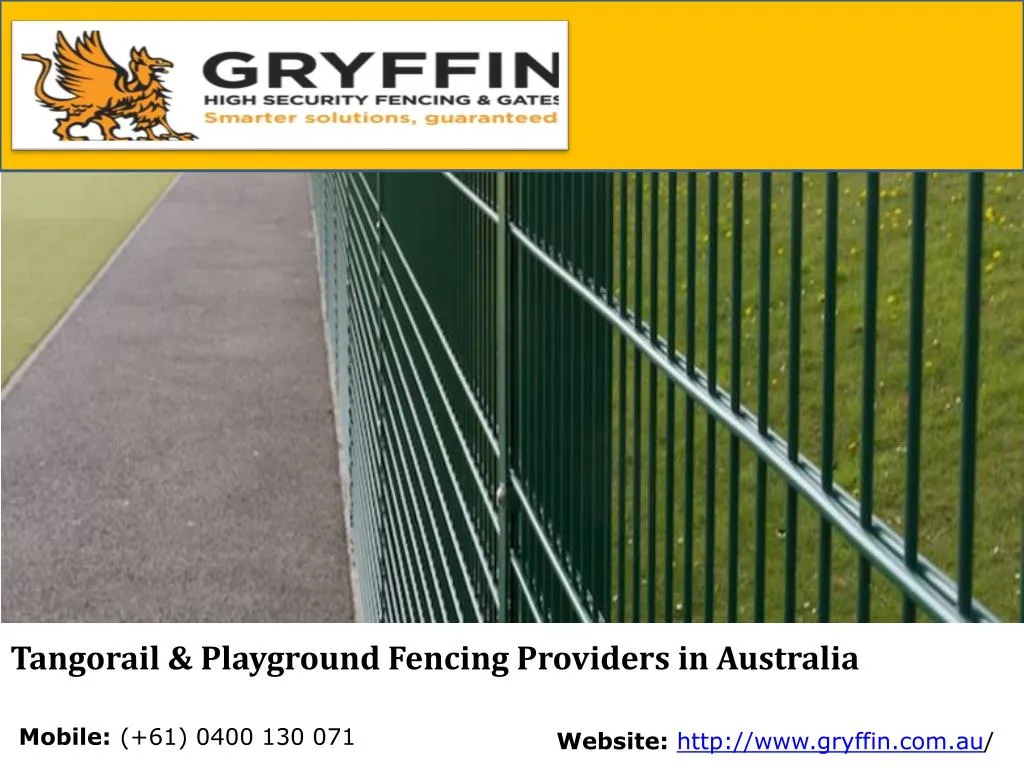 tangorail playground fencing providers