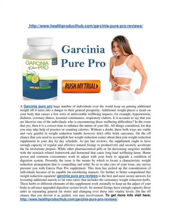 http://www.healthproducthub.com/garcinia-pure-pro-reviews/