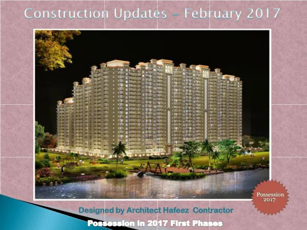 Construction Update for Casa Greens 1 - February 2017
