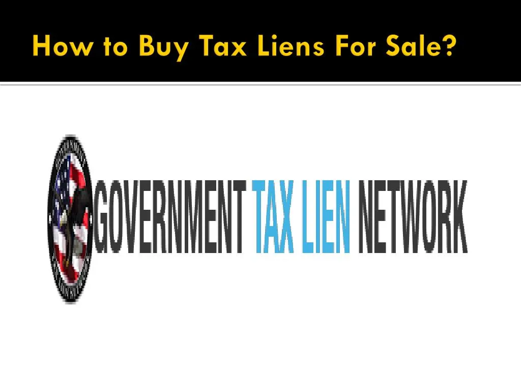 how to buy tax liens for sale