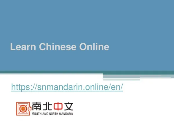 Learn Chinese Online - Snmandarin.online