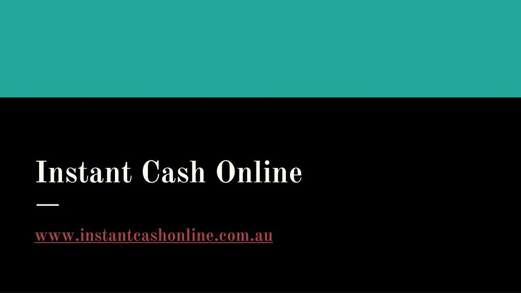 instant cash online
