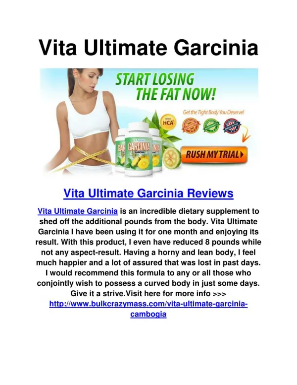 Vita Ultimate Garcinia