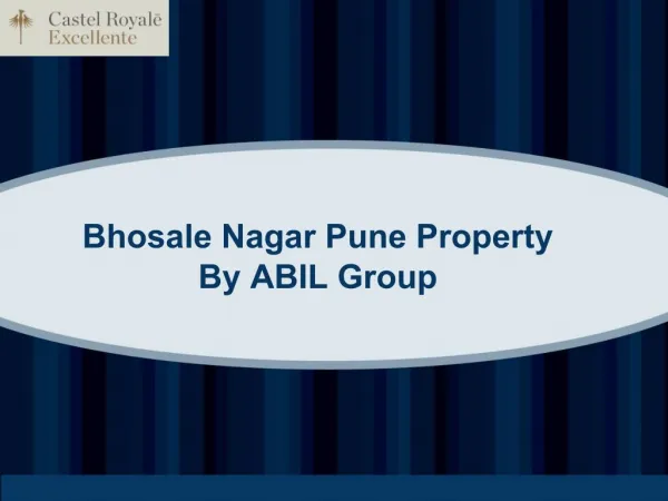 Bhosale Nagar Pune Property By ABIL Group