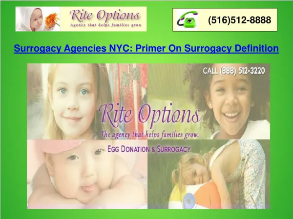 Surrogacy Agencies NYC: Primer on Surrogacy Definition