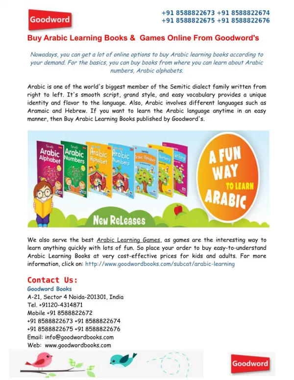 Buy Arabic Learning Books & Games Online