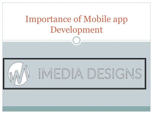 Importance of Mobile app Development