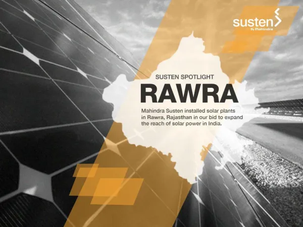 Mahindra Susten Solar Power Plant in Rewra