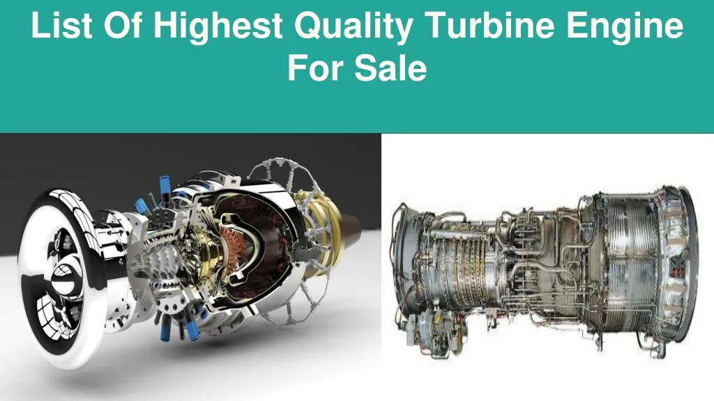 list of highest quality turbine engine for sale