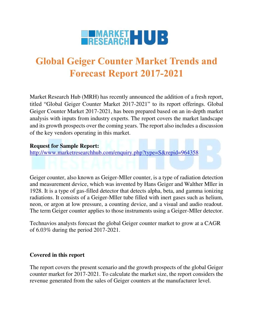 global geiger counter market trends and forecast