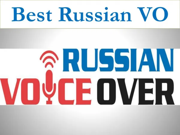 Best Russian VO